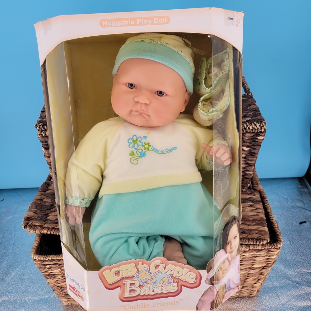 NWT JC Toys Lots to Cuddle Babies Baby Doll Kids 20 Inch Realistic vintage kids